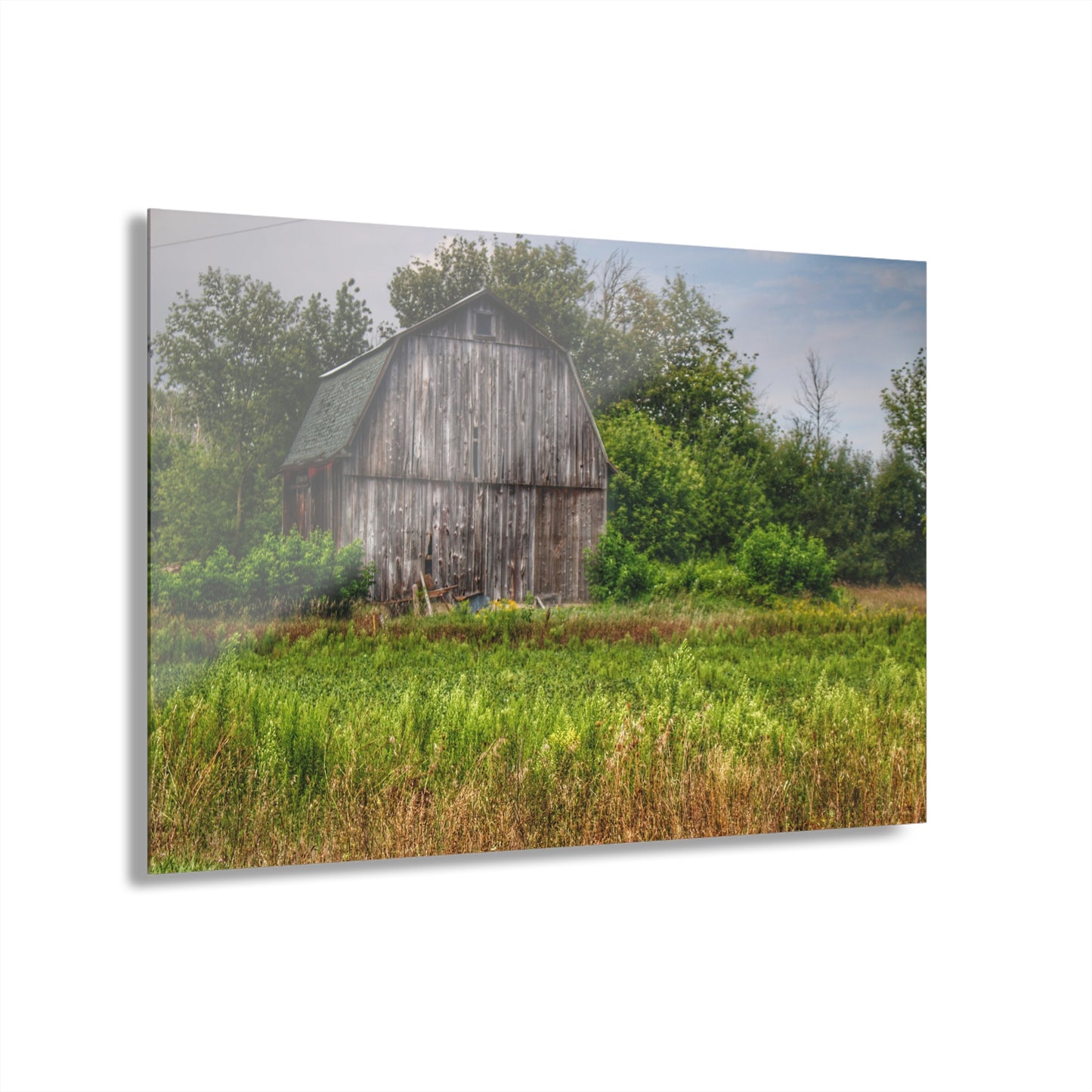 U R There Photography Frankford Road Grey Rustic Farmhouse Acrylic Wall Print