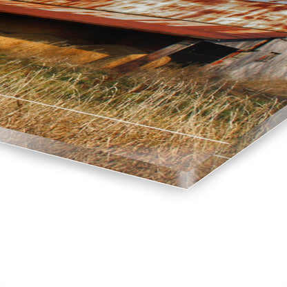 U R There Photography Dodge Road Hay Barn II Rustic Farmhouse Acrylic Wall Print