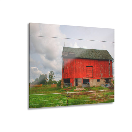 U R There Photography Elba Road Red III Rustic Farmhouse Acrylic Wall Print