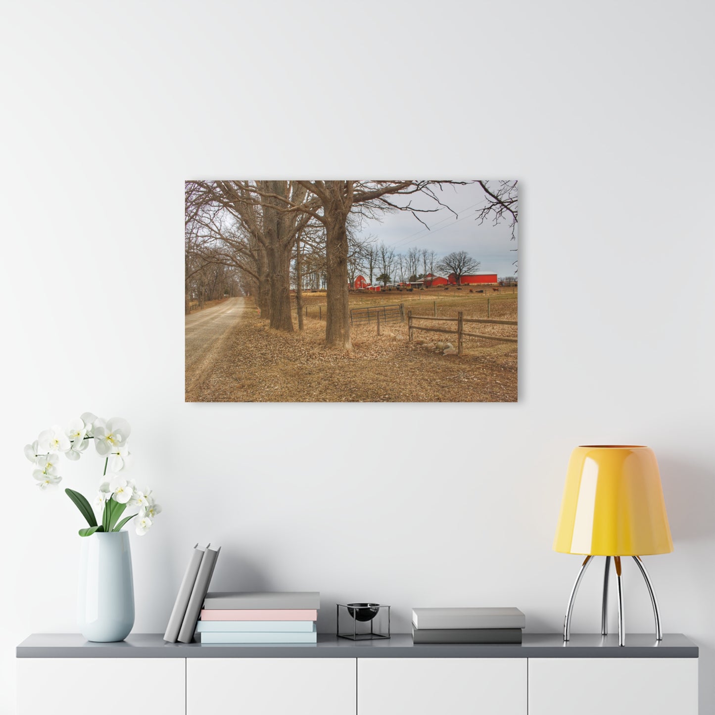U R There Photography Wilder Road Cow Farm Rustic Farmhouse Acrylic Wall Print
