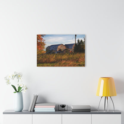 U R There Photography Montgomery Road Reds Rustic Farmhouse Acrylic Wall Print