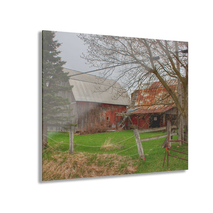 U R There Photography Dodge Road Forgotten Greys Rustic Farmhouse Acrylic Wall Print