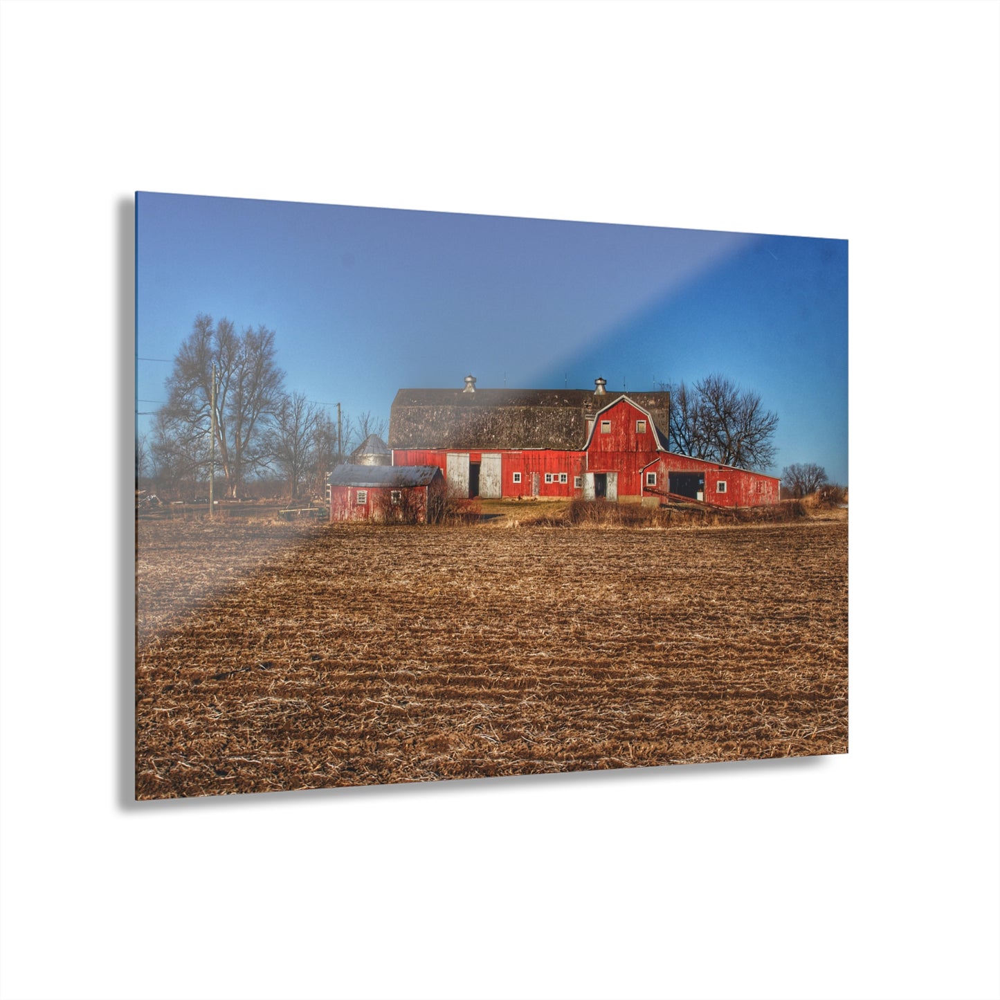 U R There Photography Rochester Road Red II Rustic Farmhouse Acrylic Wall Print