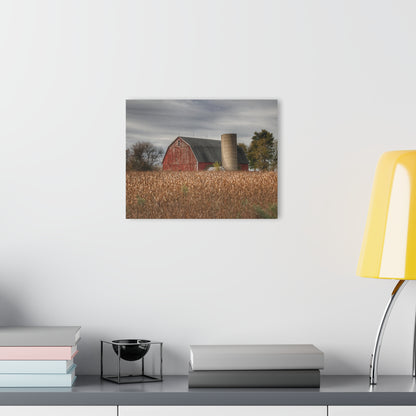U R There Photography Shepard Road Red Rustic Farmhouse Acrylic Wall Print