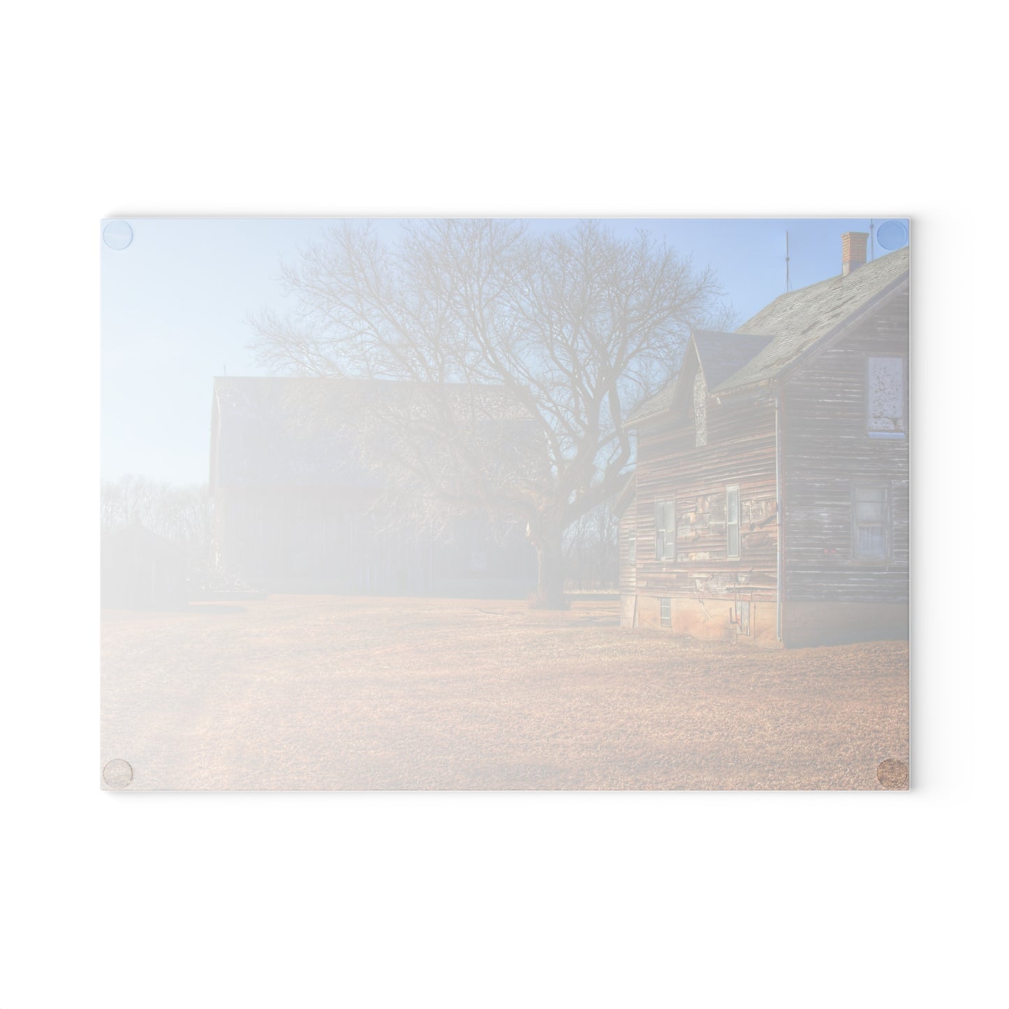 U R There Photography South Elkton Road Forgotten Greys Rustic Farmhouse Tempered-Glass Cutting Board