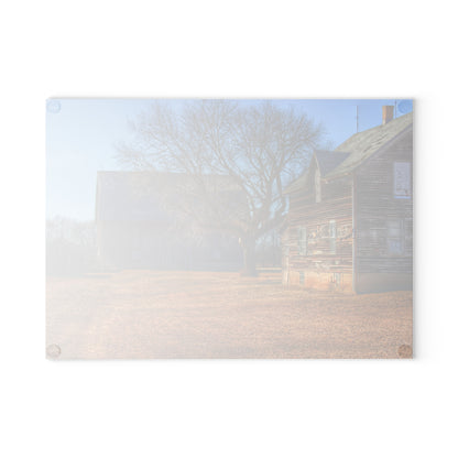 U R There Photography South Elkton Road Forgotten Greys Rustic Farmhouse Tempered-Glass Cutting Board