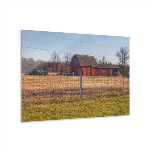U R There Photography Pratt Road Little Red Rustic Farmhouse Acrylic Wall Print