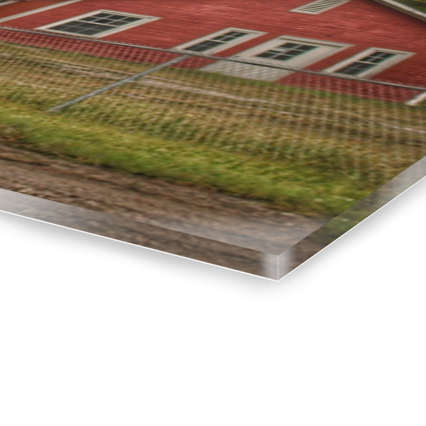 U R There Photography Aside the Tracks in Clifford Rustic Farmhouse Acrylic Wall Print