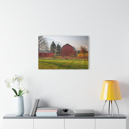 U R There Photography Invitational Drive Red Rustic Farmhouse Acrylic Wall Print