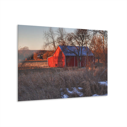 U R There Photography Early Spring on Mount Morris Road Rustic Farmhouse Acrylic Wall Print