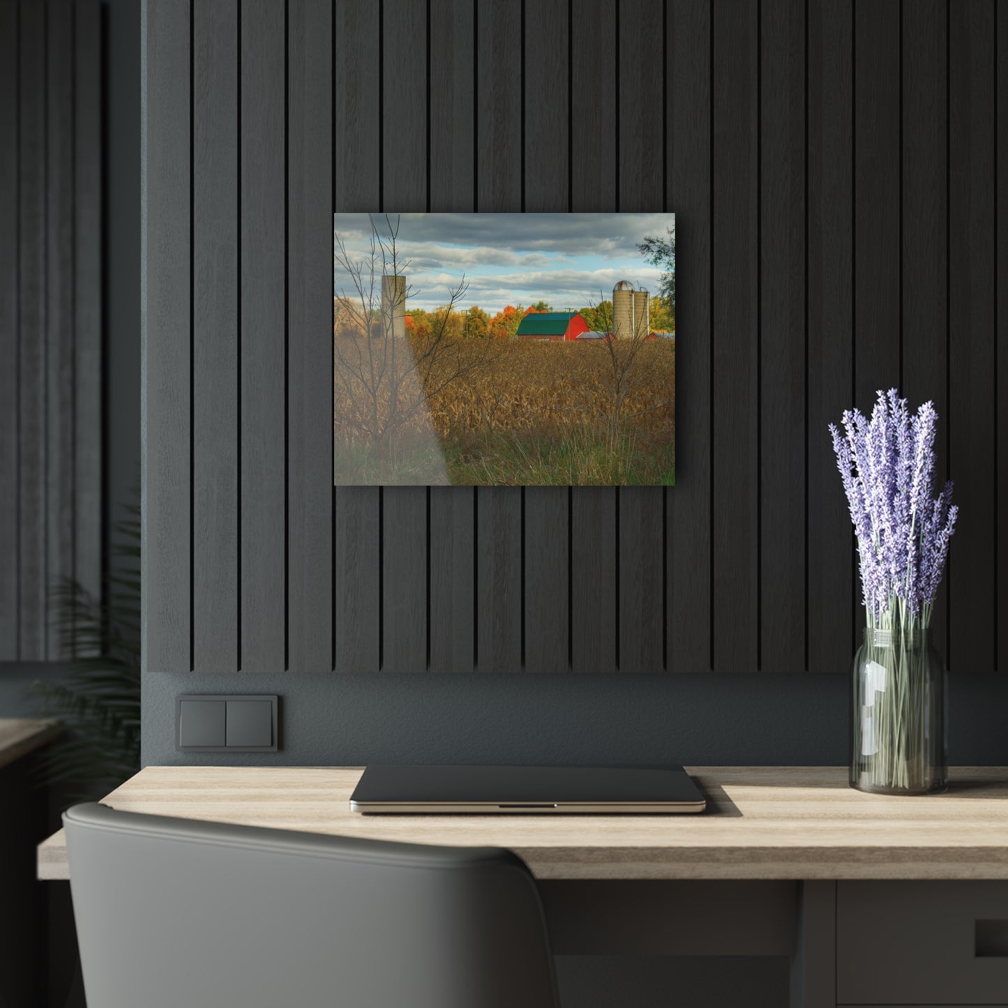 U R There Photography Beyond the Harvest Corn II Rustic Farmhouse Acrylic Wall Print