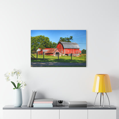 U R There Photography Frances Road Reds I Rustic Farmhouse Acrylic Wall Print