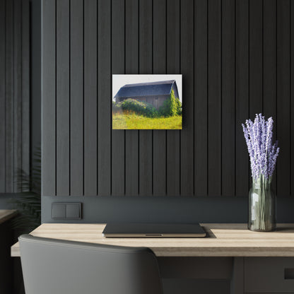 U R There Photography North Lake Pleasant Road Old Grey Rustic Farmhouse Acrylic Wall Print