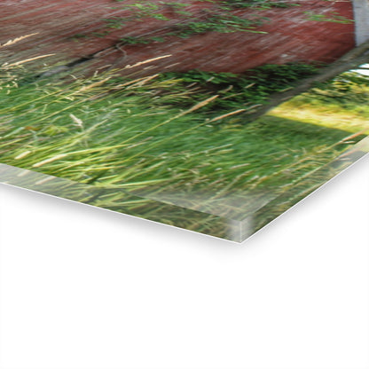 U R There Photography Murphy Lake Road Old Red Rustic Farmhouse Acrylic Wall Print