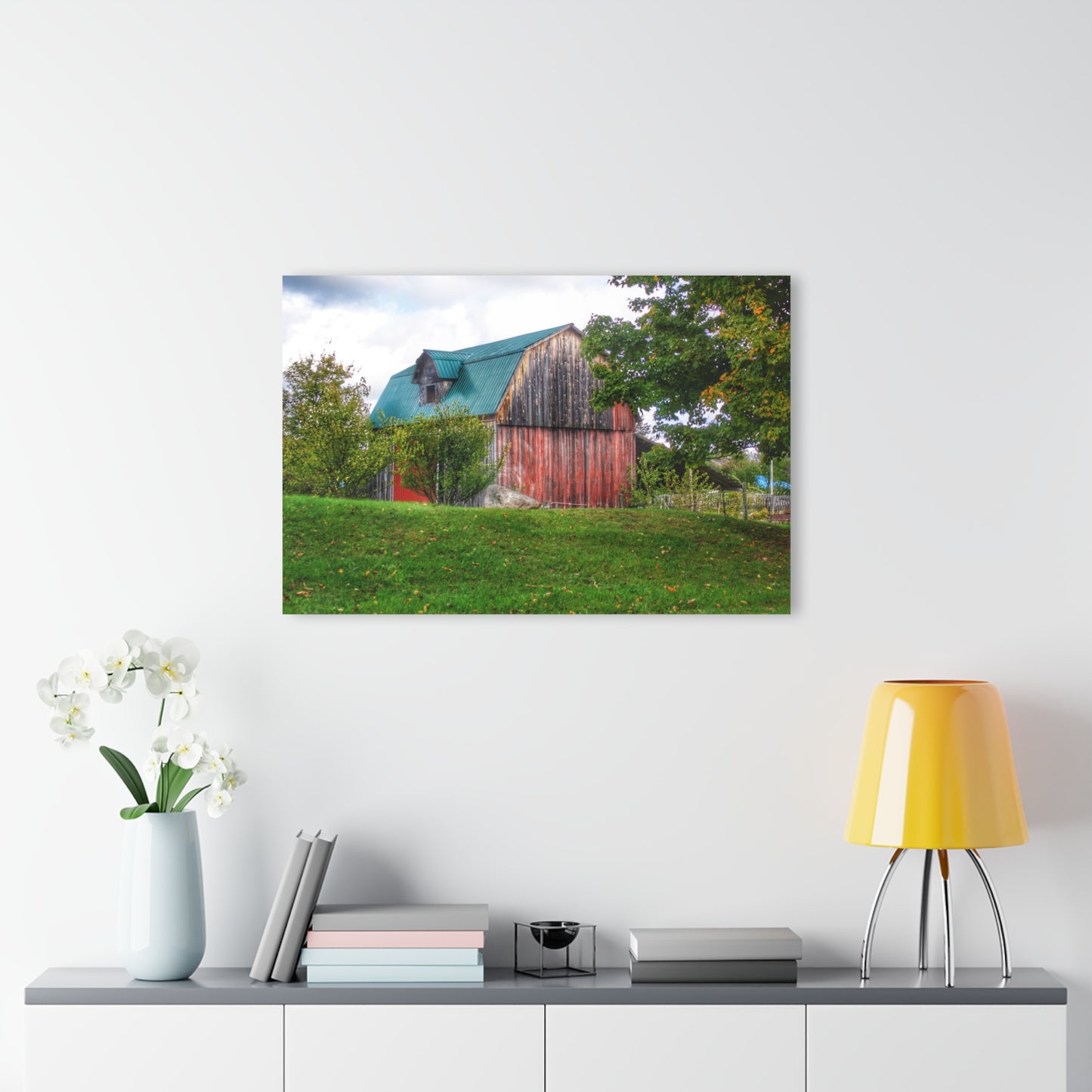 U R There Photography Frances Road Old Red I Rustic Farmhouse Acrylic Wall Print