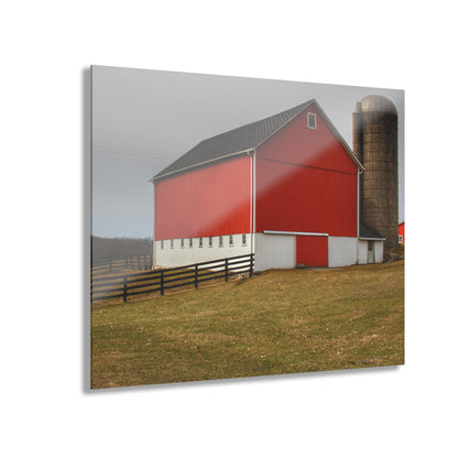 U R There Photography Brocker Road Red I Rustic Farmhouse Acrylic Wall Print