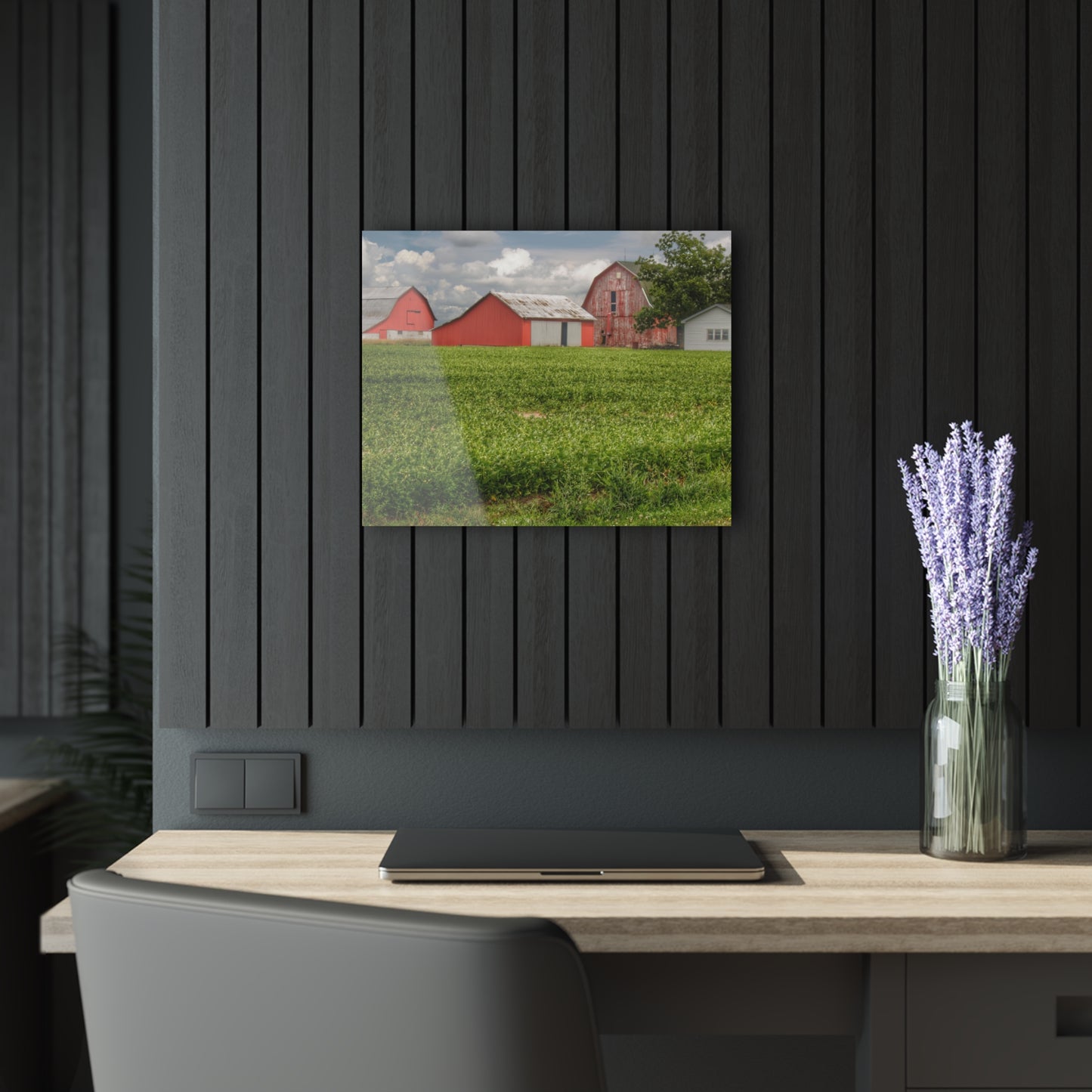 U R There Photography Roadside Trio Rustic Farmhouse Acrylic Wall Print