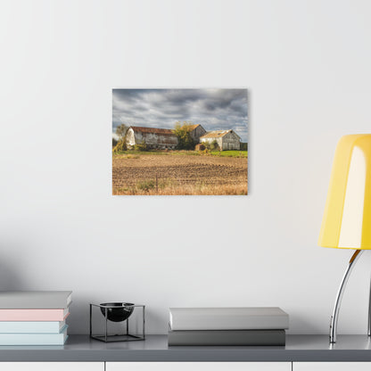 U R There Photography Newark Road Whites Rustic Farmhouse Acrylic Wall Print