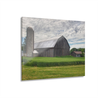 U R There Photography West Tuscola Road Grey Rustic Farmhouse Acrylic Wall Print