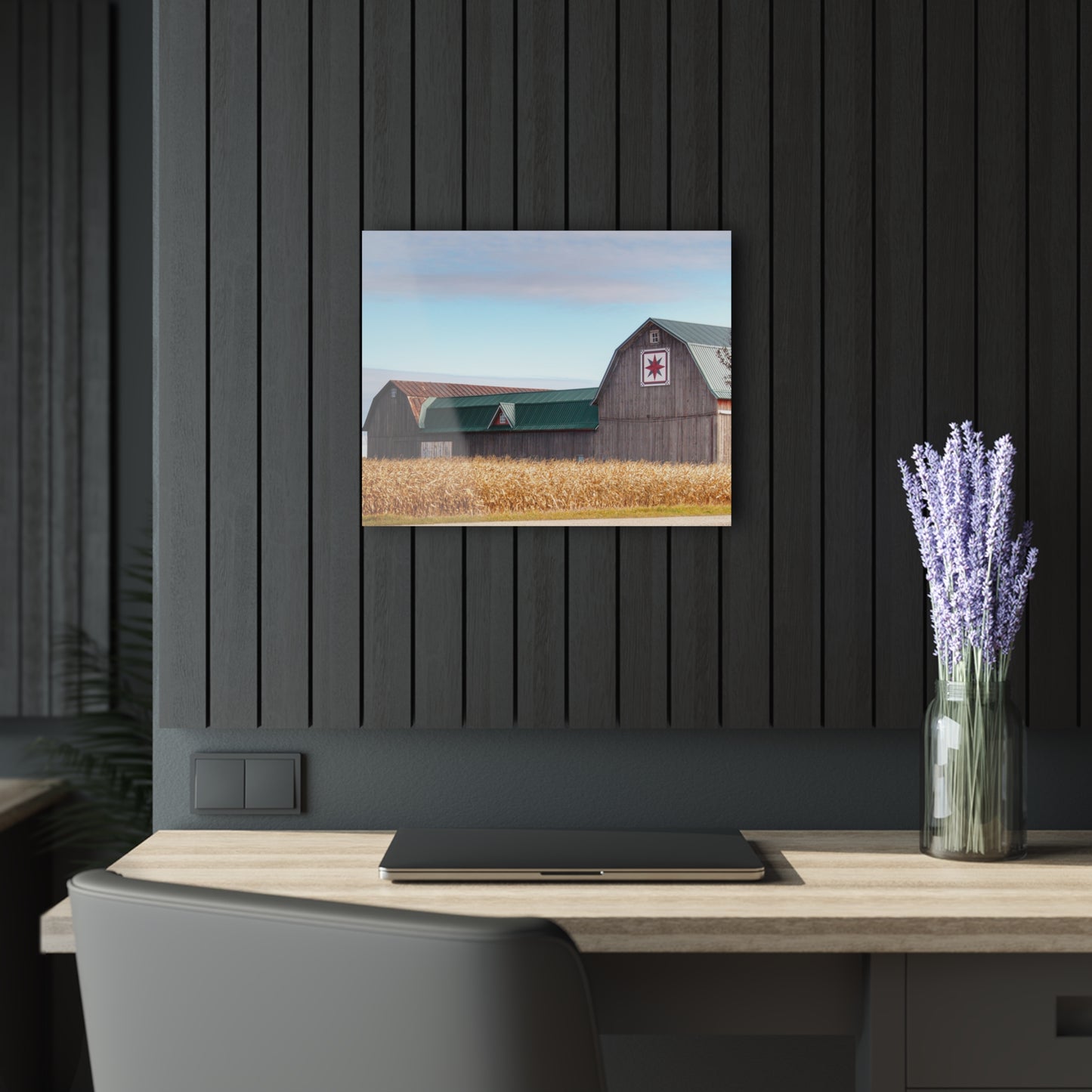 U R There Photography Frankenmuth Greys Rustic Farmhouse Acrylic Wall Print