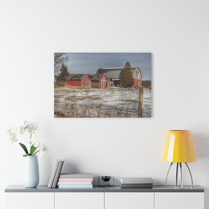 U R There Photography Wilder Road Reds Rustic Farmhouse Acrylic Wall Print