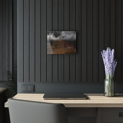 U R There Photography Hinson Road Reds I Rustic Farmhouse Acrylic Wall Print