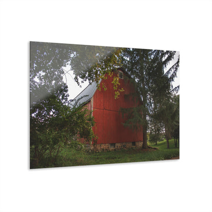 Barn Boutique Modern Farmhouse Acrylic Wall Print| Hough Road Late Summer Red I