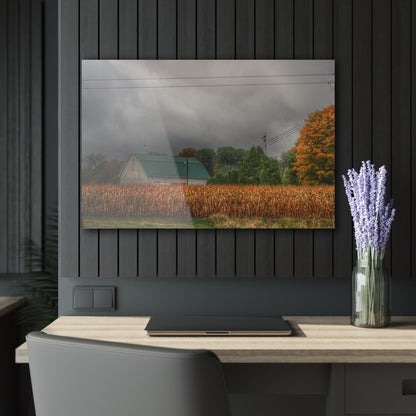 U R There Photography Saginaw Road White Rustic Farmhouse Acrylic Wall Print