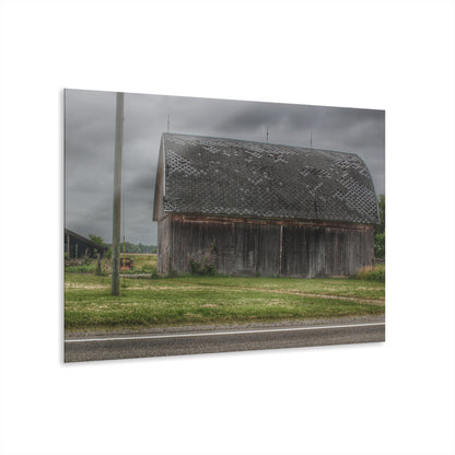 U R There Photography M-24 Elder Grey Rustic Farmhouse Acrylic Wall Print