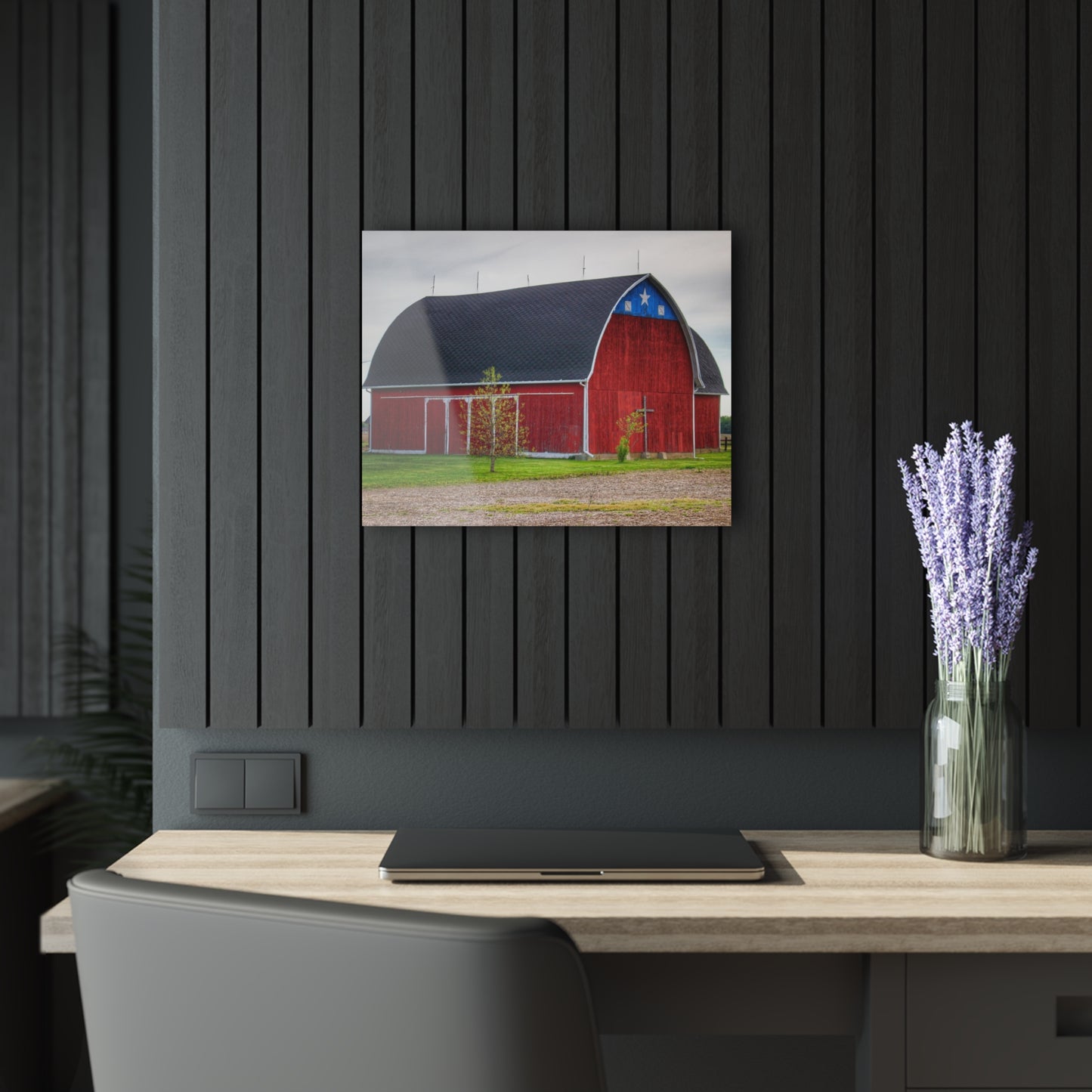 U R There Photography M-24 Star Barn Rustic Farmhouse Acrylic Wall Print