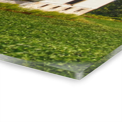 U R There Photography Elba White and Silo Rustic Farmhouse Acrylic Wall Print