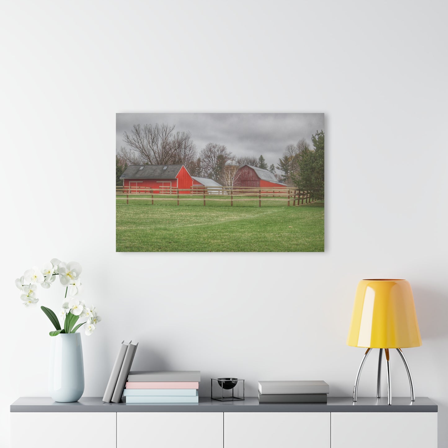 U R There Photography West Lake Road Farm Rustic Farmhouse Acrylic Wall Print