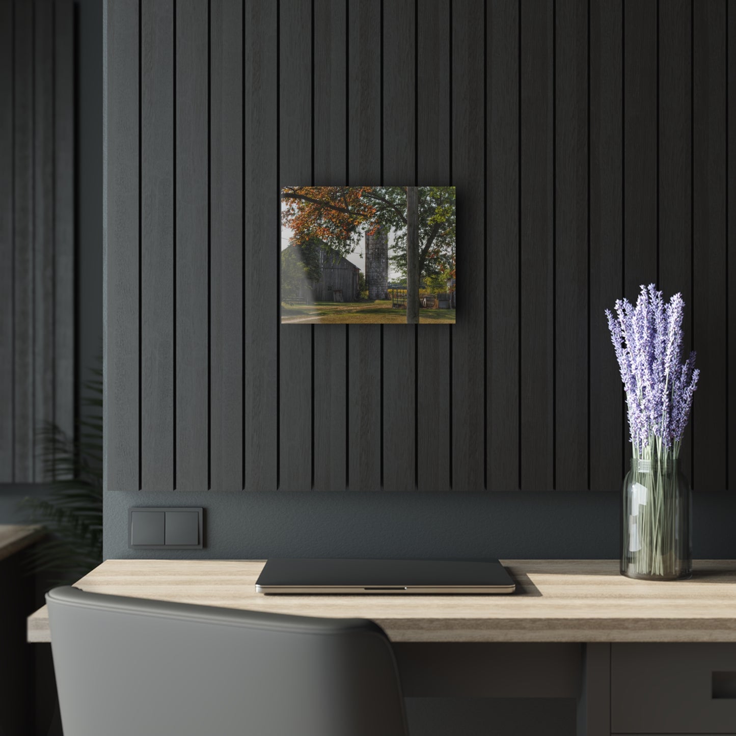 U R There Photography Hidden Grey of Tuscola Rustic Farmhouse Acrylic Wall Print