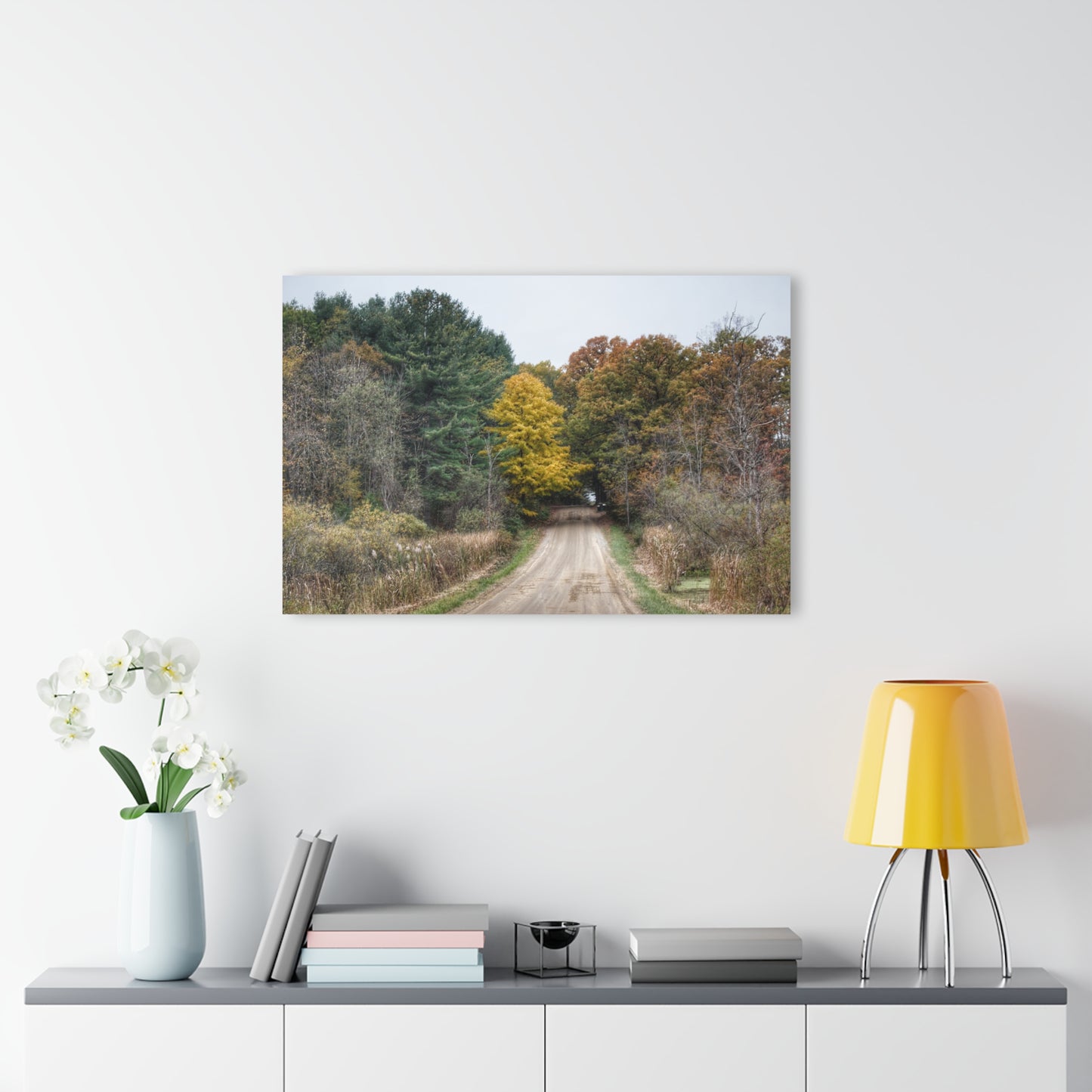 U R There Photography Country Roads in Dryden I Rustic Farmhouse Acrylic Wall Print