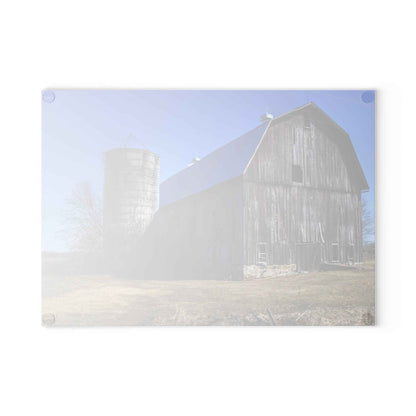 U R There Photography North Irish Red I Rustic Farmhouse Tempered-Glass Cutting Board