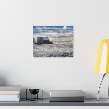 U R There Photography Early Spring Grey I Rustic Farmhouse Acrylic Wall Print