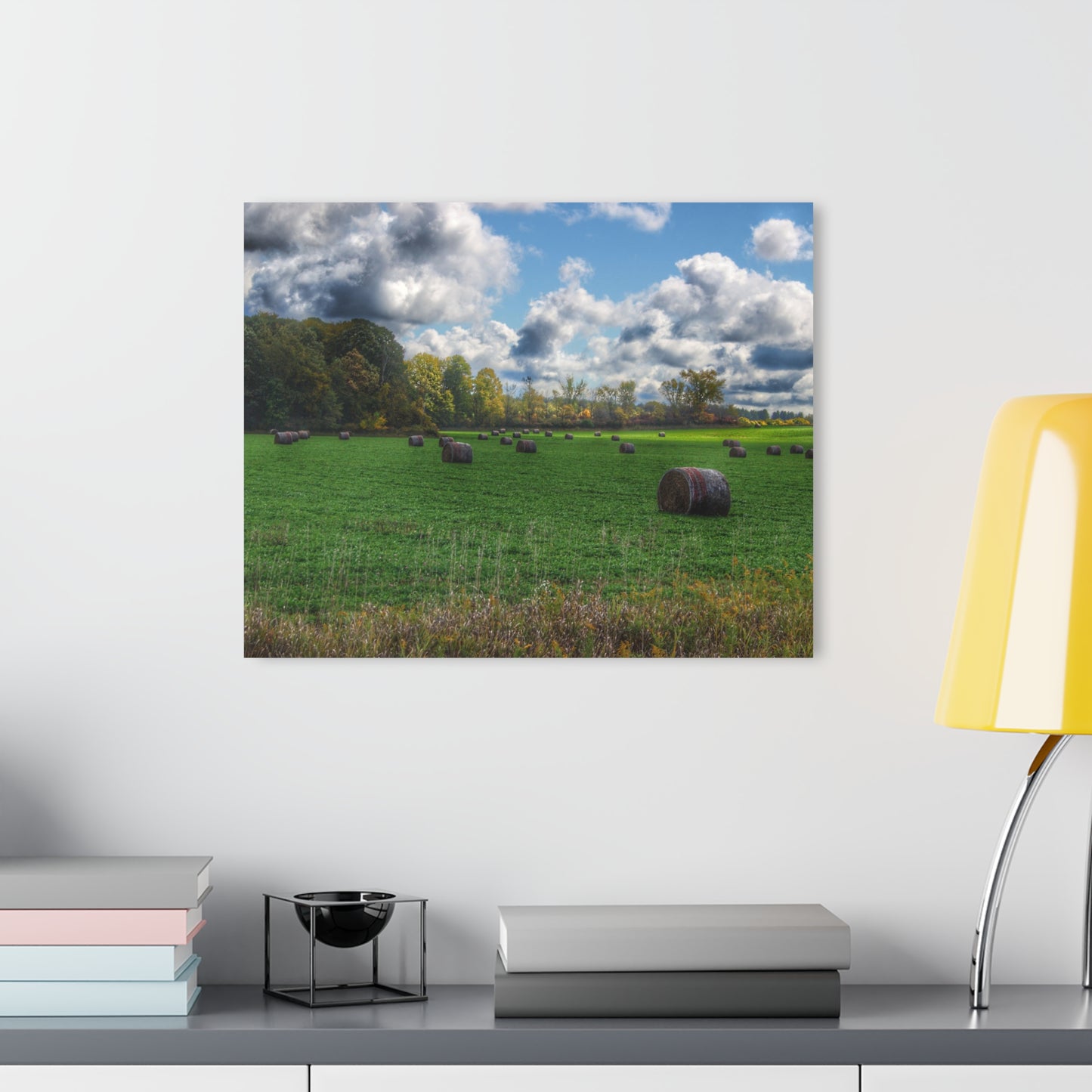 U R There Photography Haybale Heaven 2020 Rustic Farmhouse Acrylic Wall Print