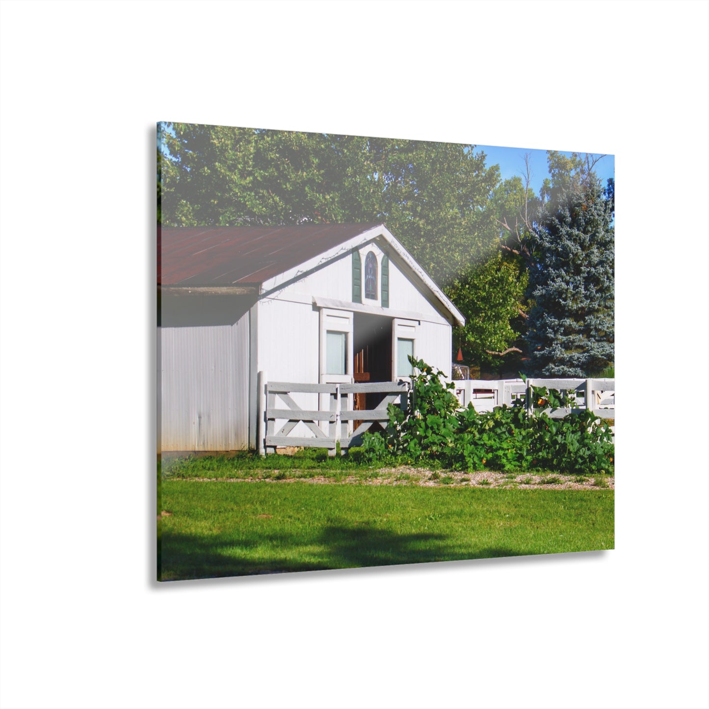 U R There Photography Beyond the Fence on Baldwin Rustic Farmhouse Acrylic Wall Print