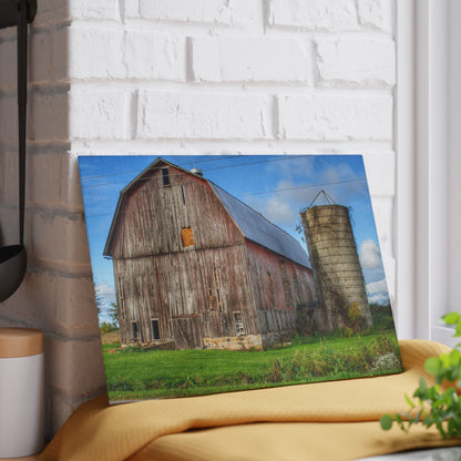 U R There Photography North Irish Red II Rustic Farmhouse Tempered-Glass Cutting Board