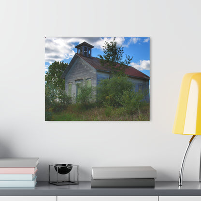 U R There Photography Mound Road Schoolhouse Rustic Farmhouse Acrylic Wall Print