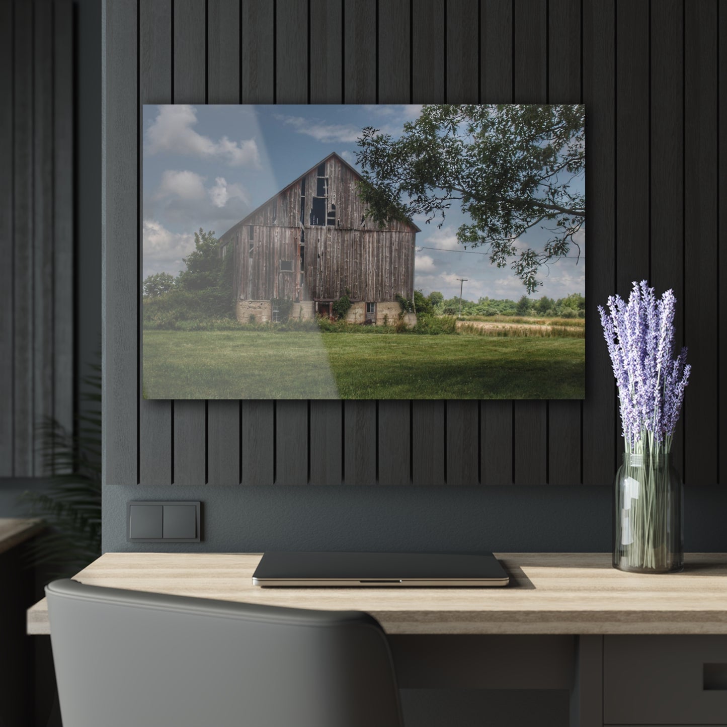 Barn Boutique Modern Farmhouse Acrylic Wall Print| Bohms Road Grey I