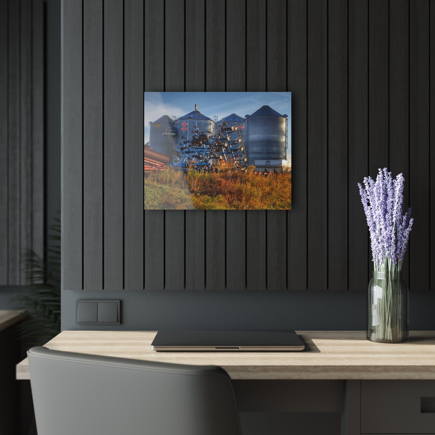 U R There Photography Peck Road Grain Silos Rustic Farmhouse Acrylic Wall Print
