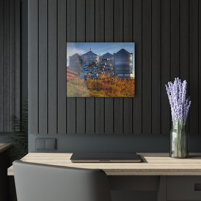 U R There Photography Peck Road Grain Silos Rustic Farmhouse Acrylic Wall Print