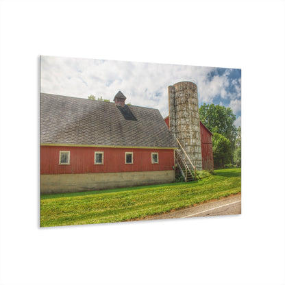 U R There Photography Metamora Red Silo Rustic Farmhouse Acrylic Wall Print