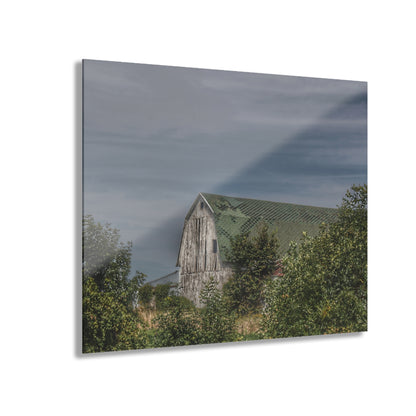 U R There Photography Hill Road Hidden Grey II Rustic Farmhouse Acrylic Wall Print