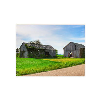 U R There Photography Caro Road Twin Greys I Rustic Farmhouse Decorative Ceramic Tile