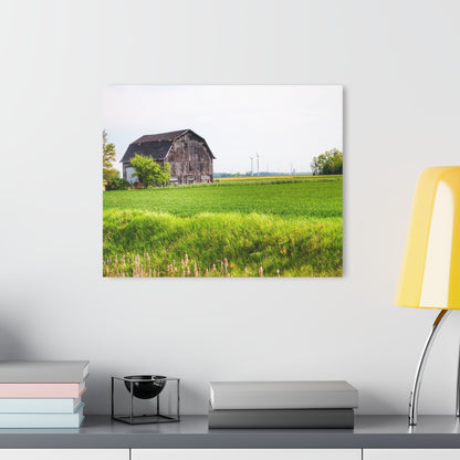 U R There Photography North Graf Road Old Grey Rustic Farmhouse Acrylic Wall Print