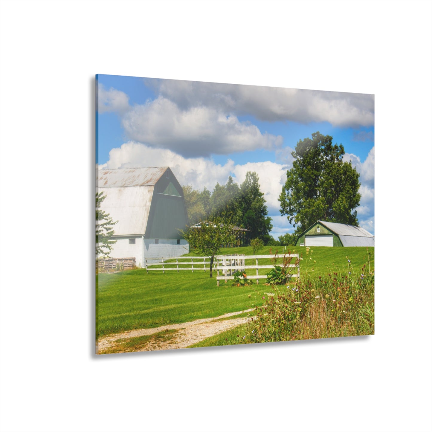 U R There Photography Hough Road Greens Rustic Farmhouse Acrylic Wall Print