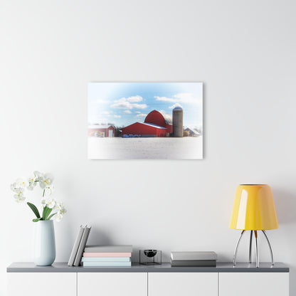 U R There Photography Barnes Road Reds Rustic Farmhouse Acrylic Wall Print