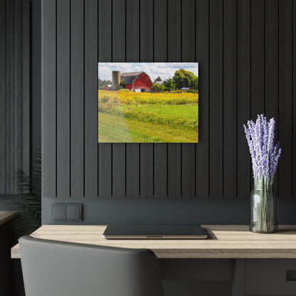 U R There Photography Starr Court Red I Rustic Farmhouse Acrylic Wall Print